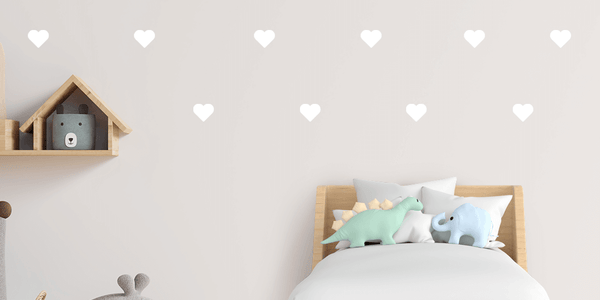 Hearts Pattern - White