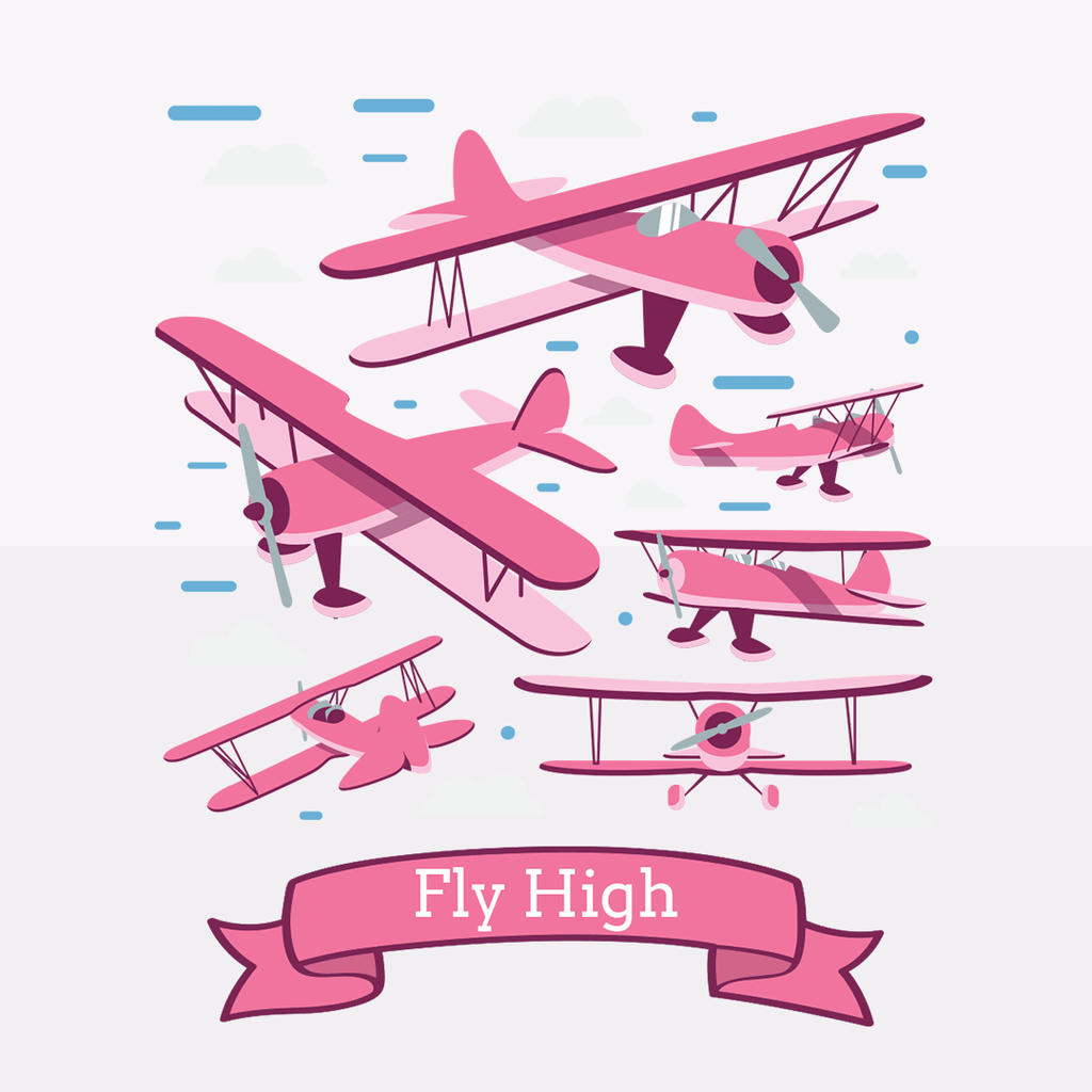 Fly High Scene - Pink
