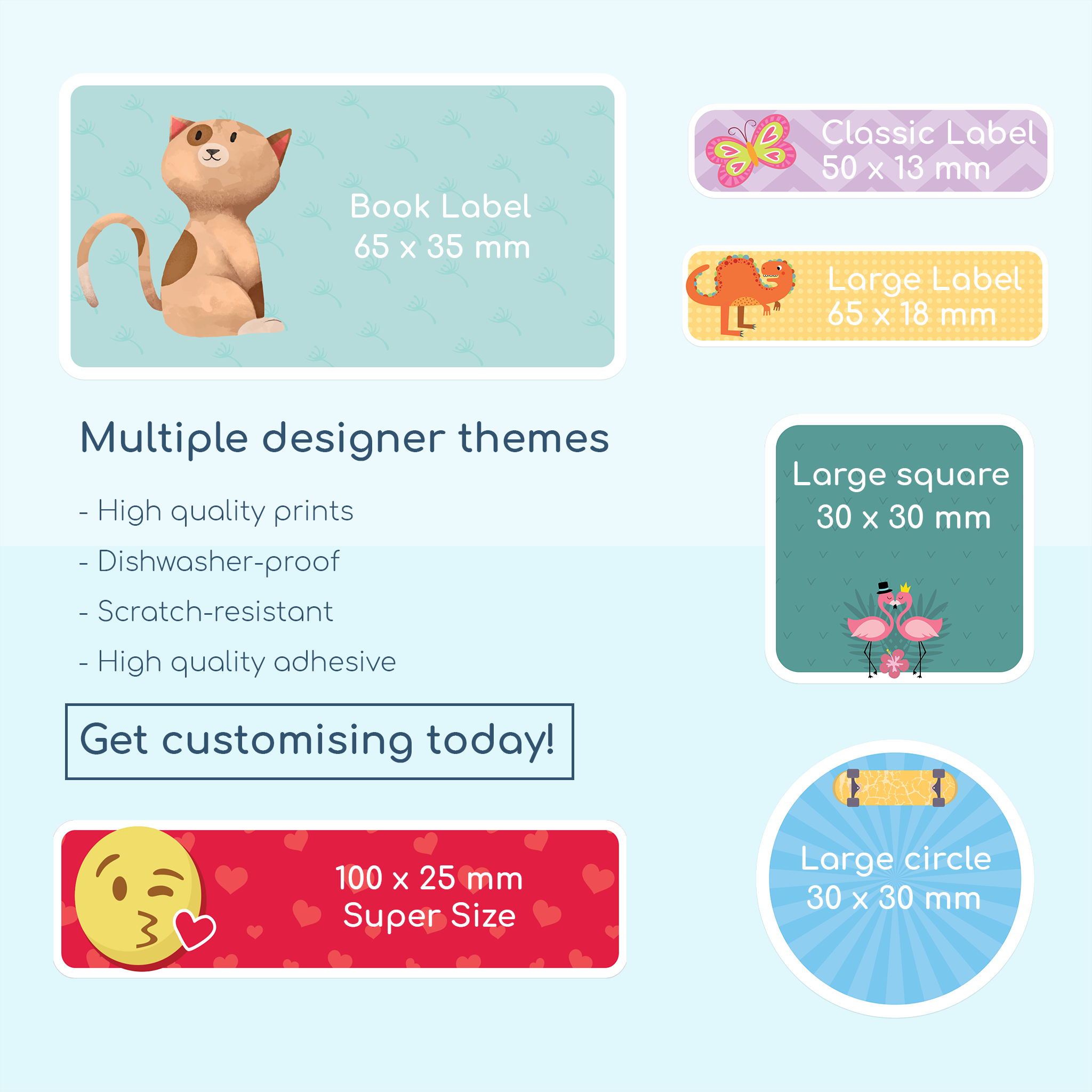Colour Starter Pack - Design Custom Labels – Labels4School