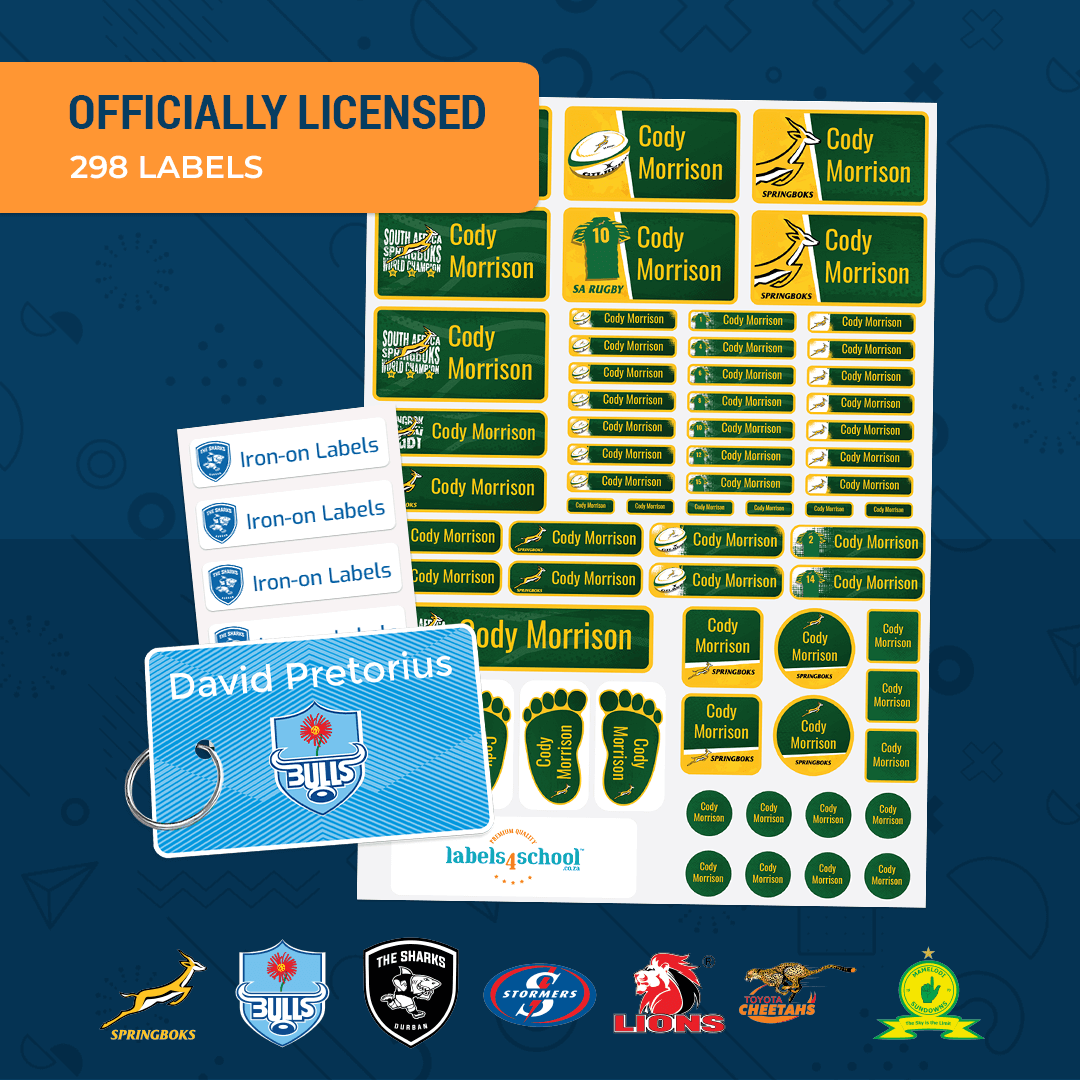 Licensed Sports Teams Large label pack 294 labels Labels4school