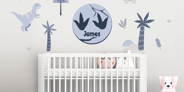 Dino World Scene - Blue