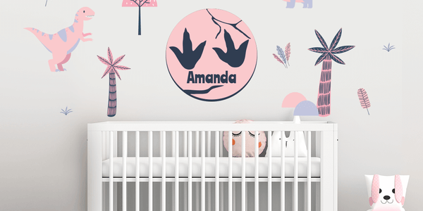 Dino World Scene - Pink