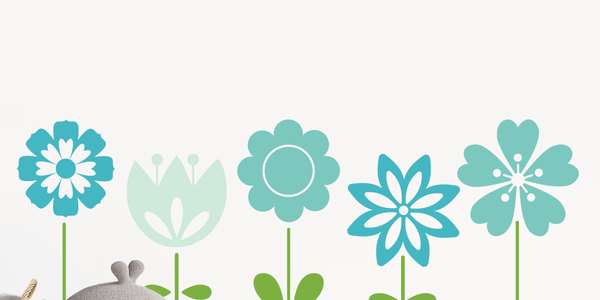 Wild Flowers Large - Blue