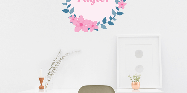 Cherry Blossom Wreath Personalised