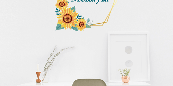 Sunflower Wreath Personalised