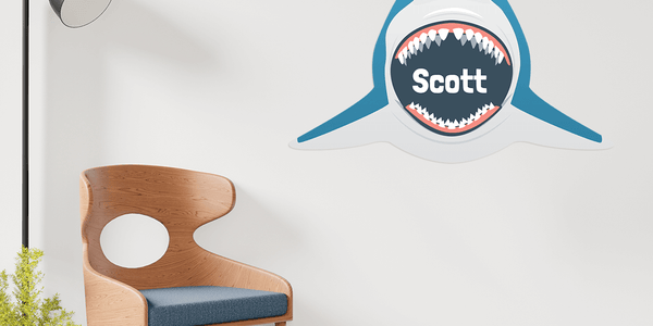 Shark Jaws Personalised - Blue