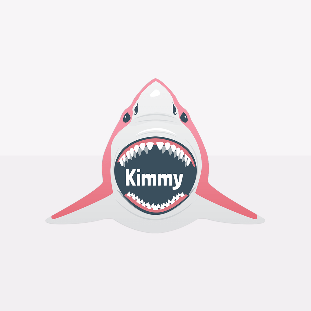 Shark Jaws Personalised - Pink