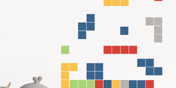 Tetris Blocks Pattern - Style 1