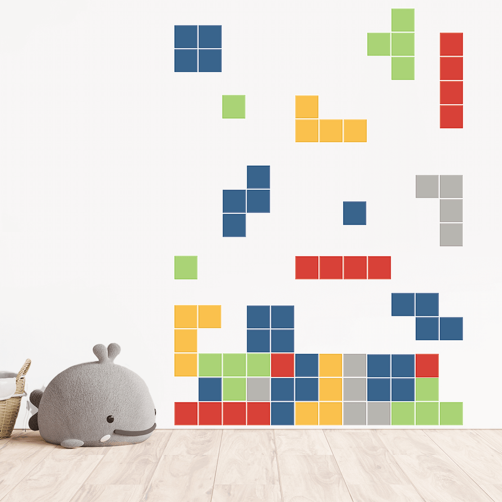 Tetris Blocks Pattern - Style 1