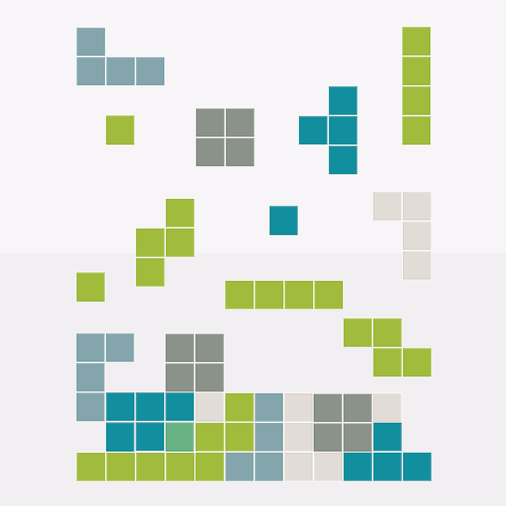 Tetris Blocks Pattern - Style 2
