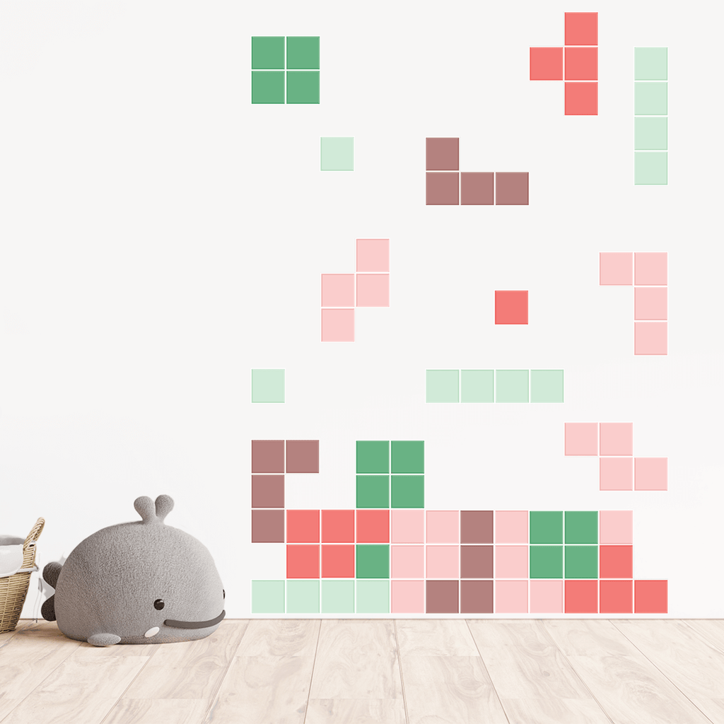 Tetris Blocks Pattern - Style 4