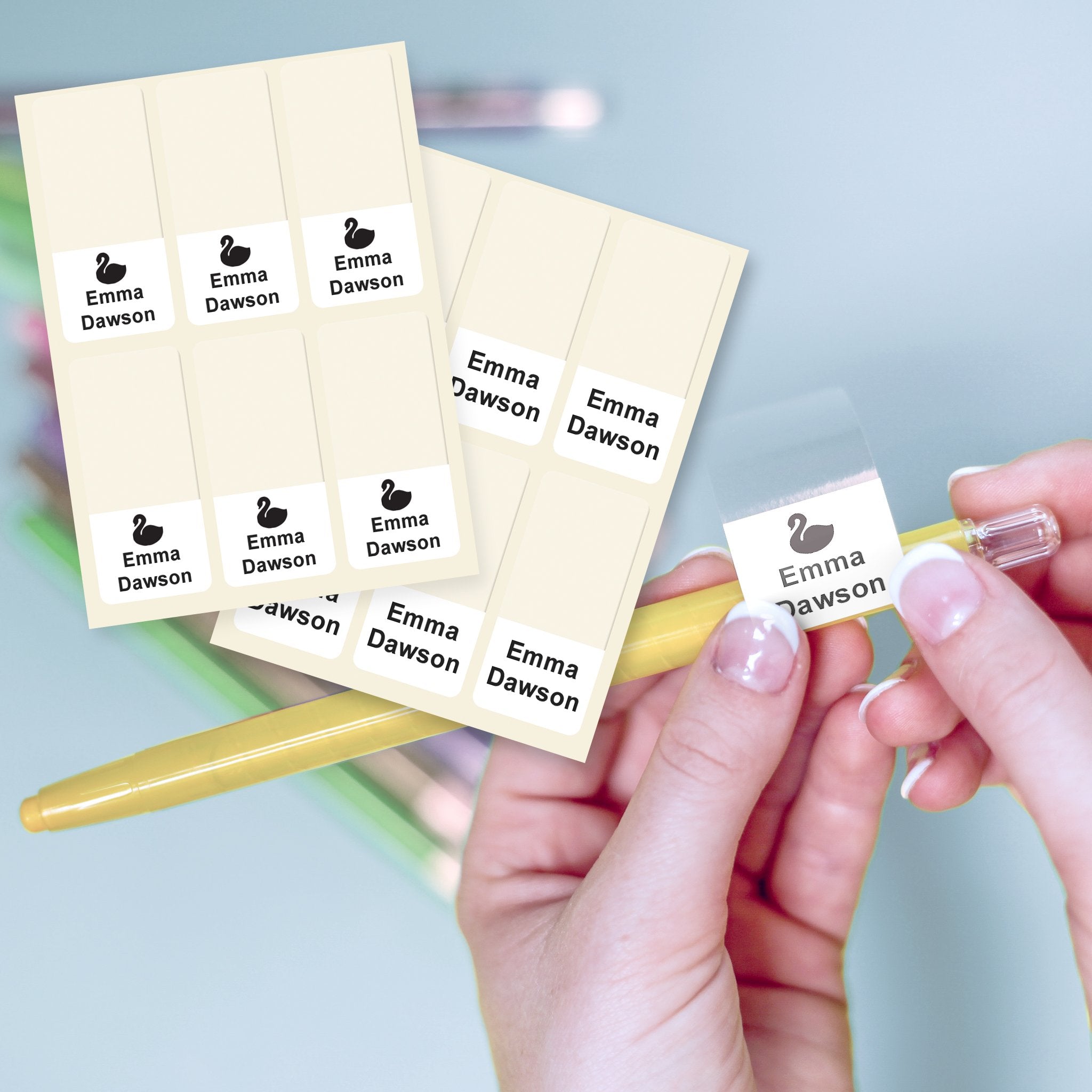 Wrap-Around Pencil Labels | Labels4School